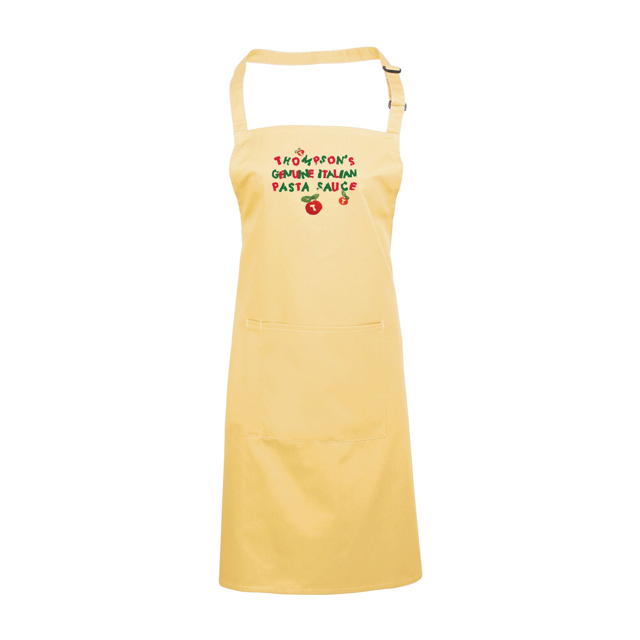 Thompson's Pasta Sauce Adult's Bib Apron With Pocket-The Magic Faraway Tree Shop