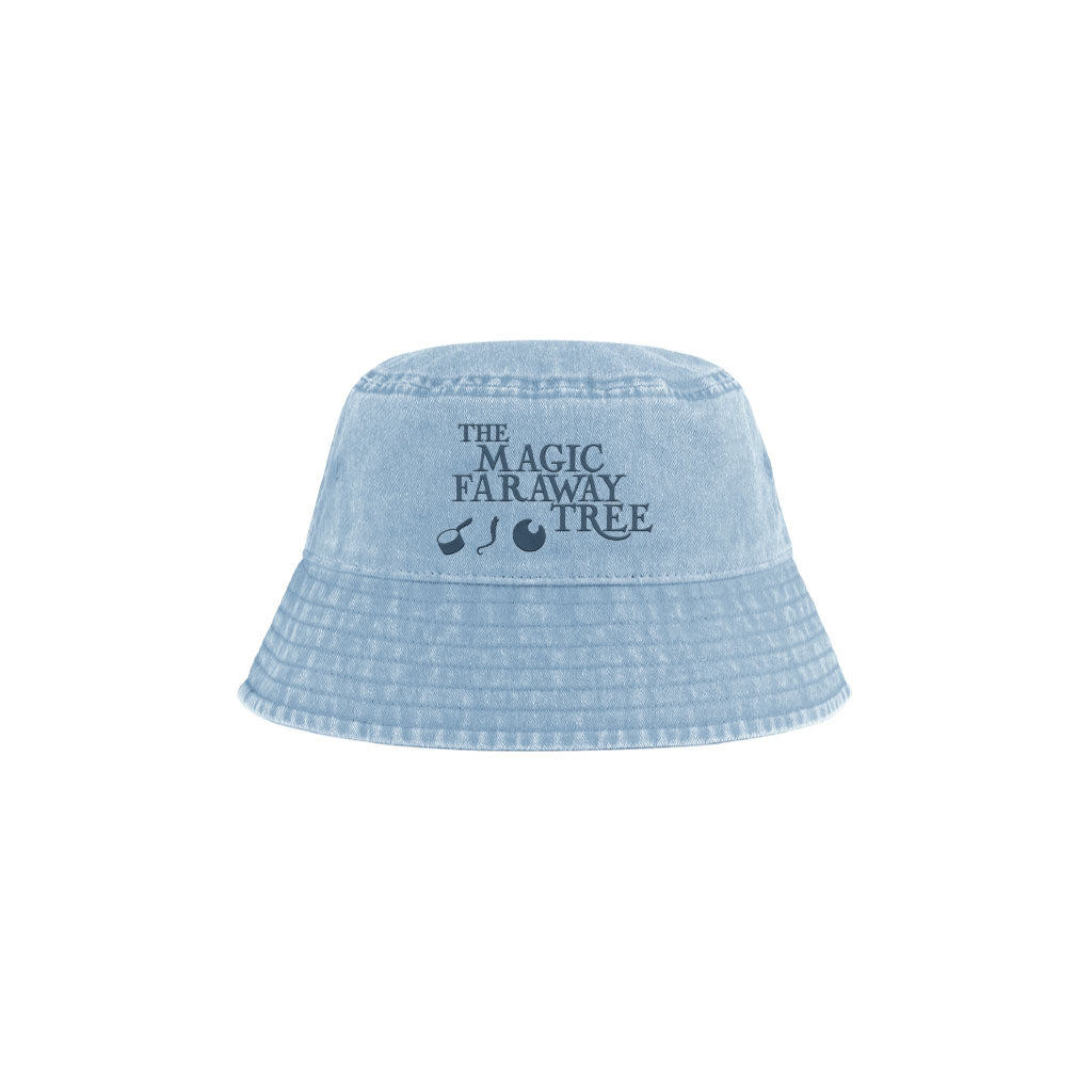 The Magic Faraway Tree Embroidered Logo And Icons Kids Vintage Bucket Hat-The Magic Faraway Tree Shop