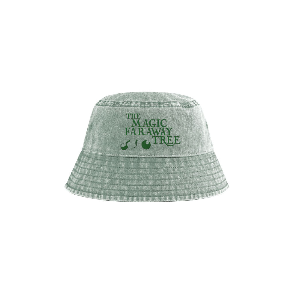 The Magic Faraway Tree Embroidered Logo And Icons Kids Vintage Bucket Hat-The Magic Faraway Tree Shop