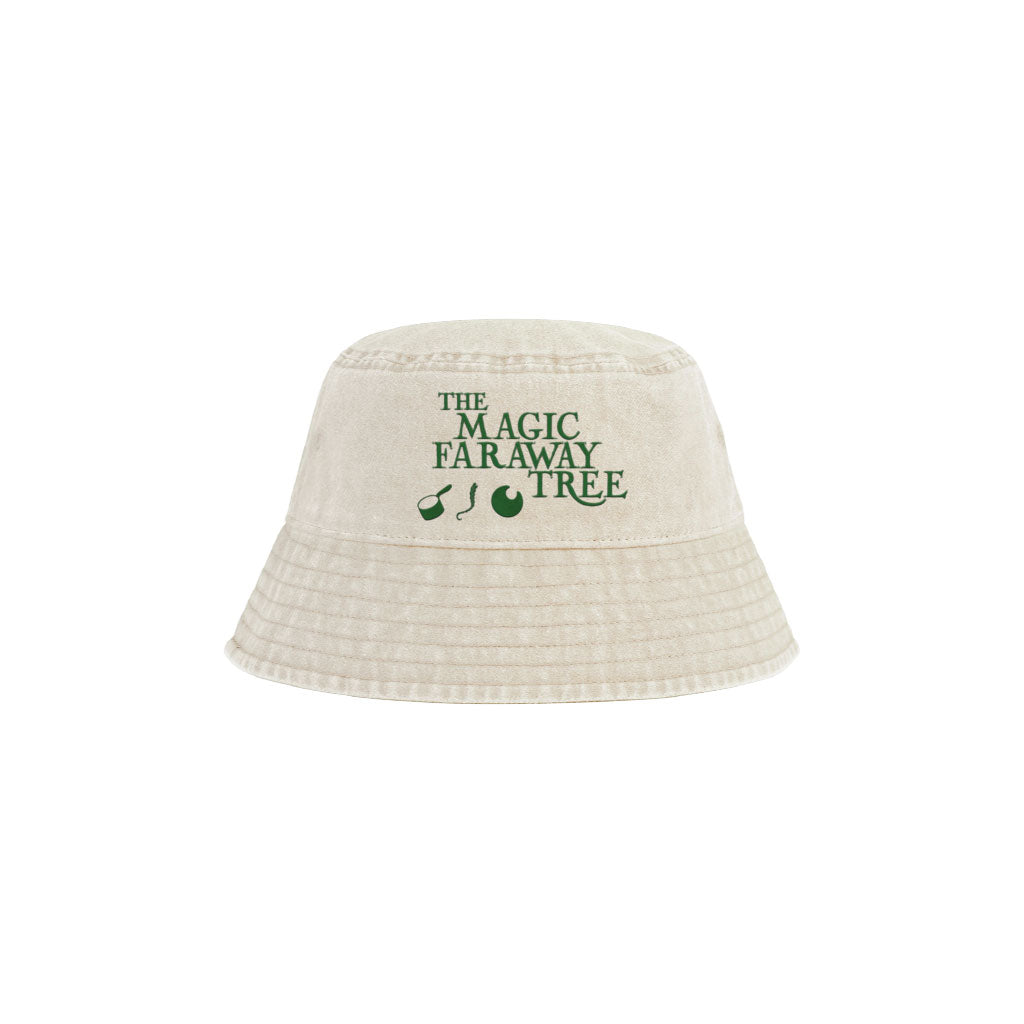 The Magic Faraway Tree Embroidered Logo And Icons Kids Vintage Bucket Hat-The Magic Faraway Tree Shop